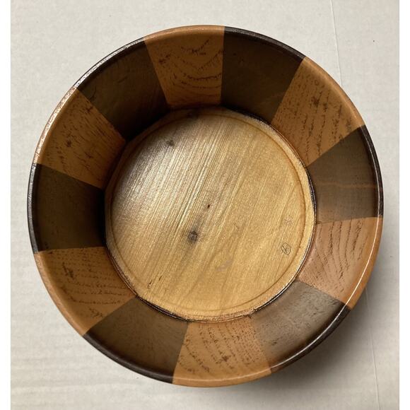 Vintage Hand Turned Wooden Oak Tea Tobacco Storage Decorative Container w Lid - Picture 5 of 9